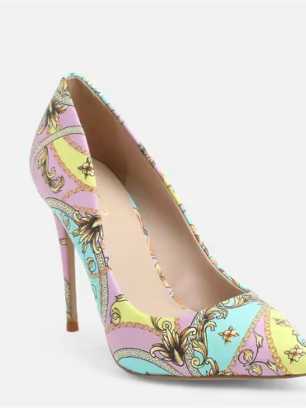 NWOT ALDO Stessy Multi Colored Stiletto Heels - Picture 2 of 10
